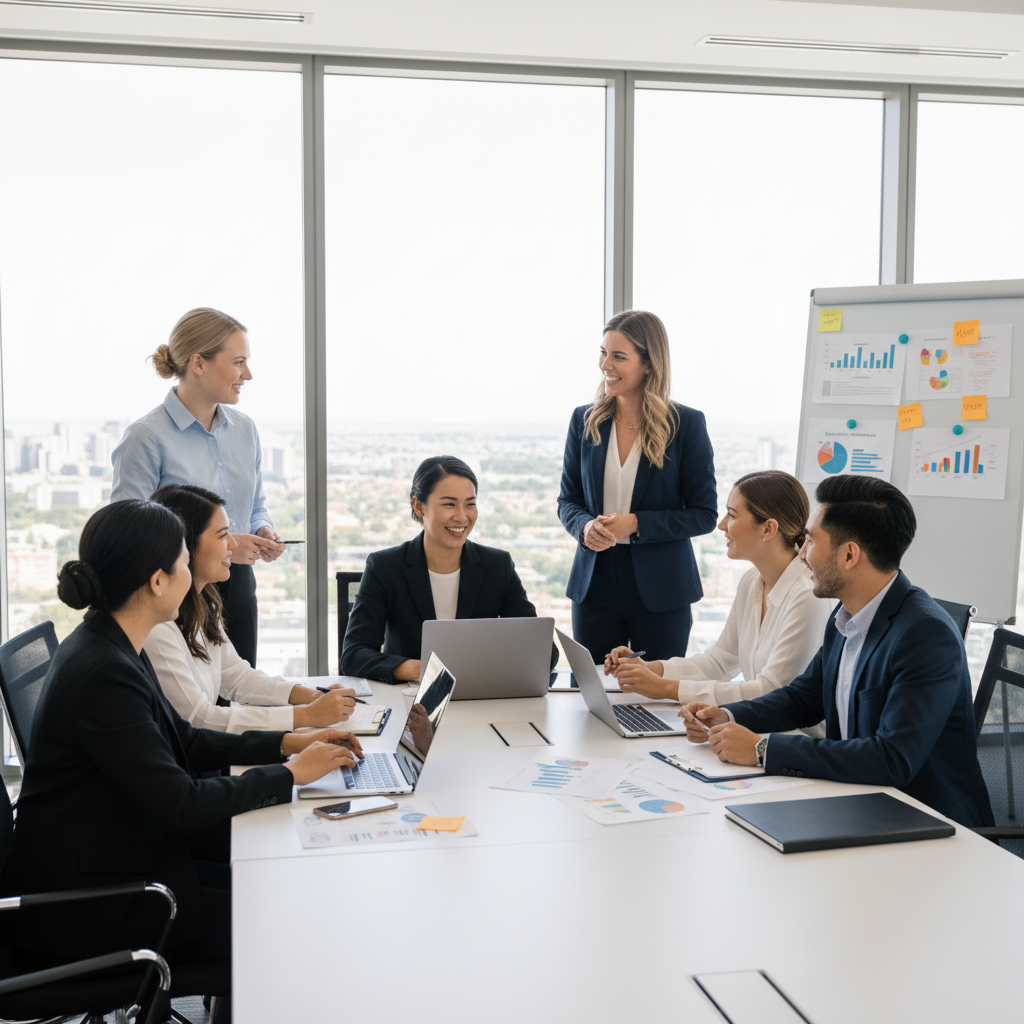 Elinix AI Team - Marketing Strategists, Designers, and Developers Collaborating